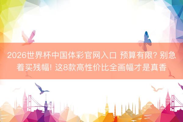2026世界杯中国体彩官网入口 预算有限? 别急着买残幅! 这8款高性价比全画幅才是真香